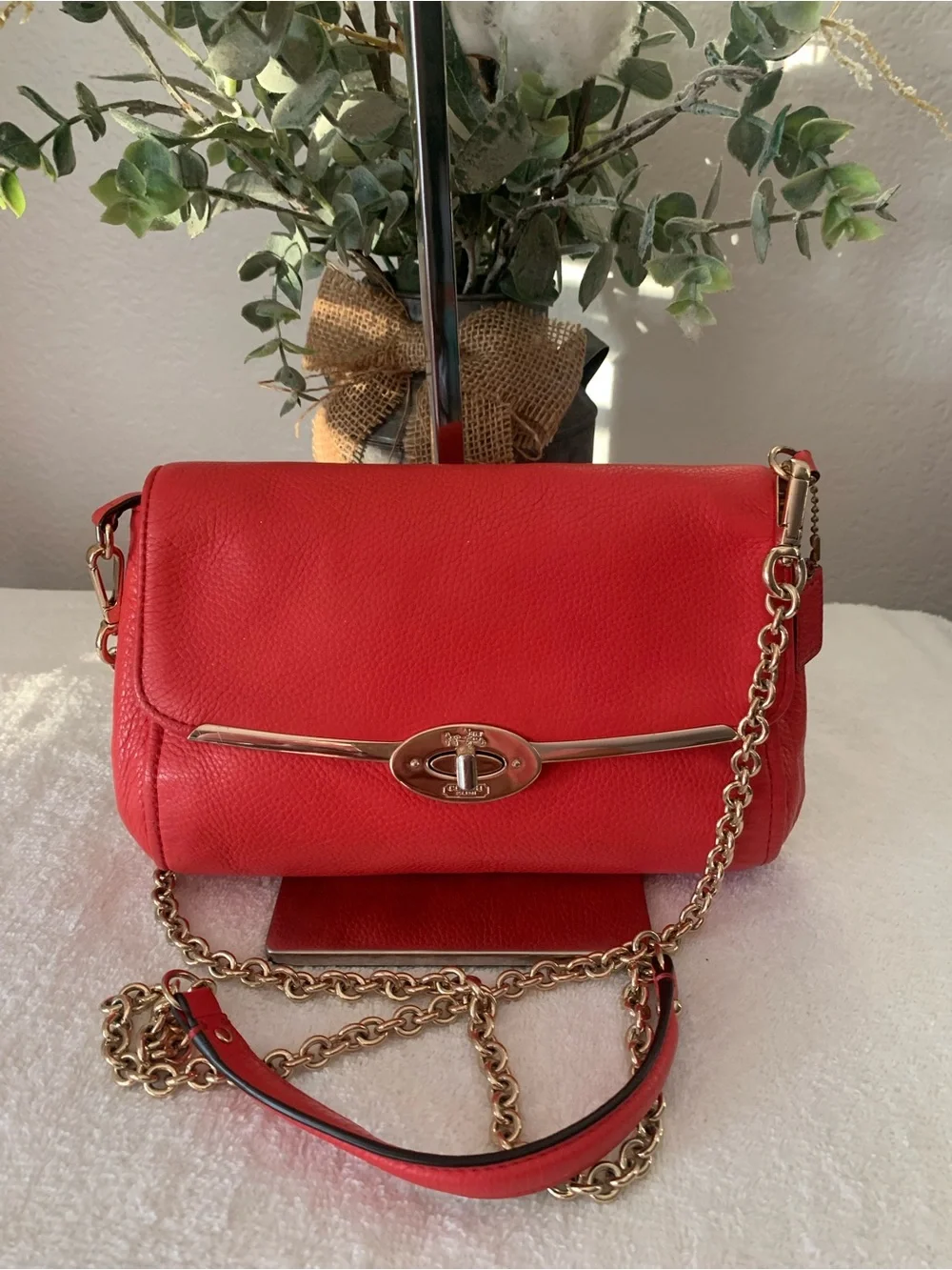 COACH Madison Pebbled Leather Crossbody /Shoulder Bag
